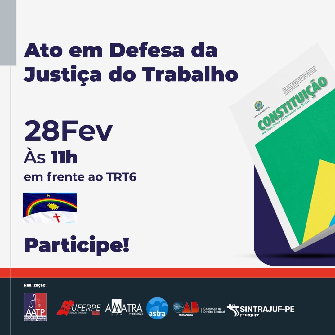 Dia de Mobilização em Defesa da JT